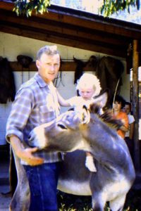 age one, with my dad